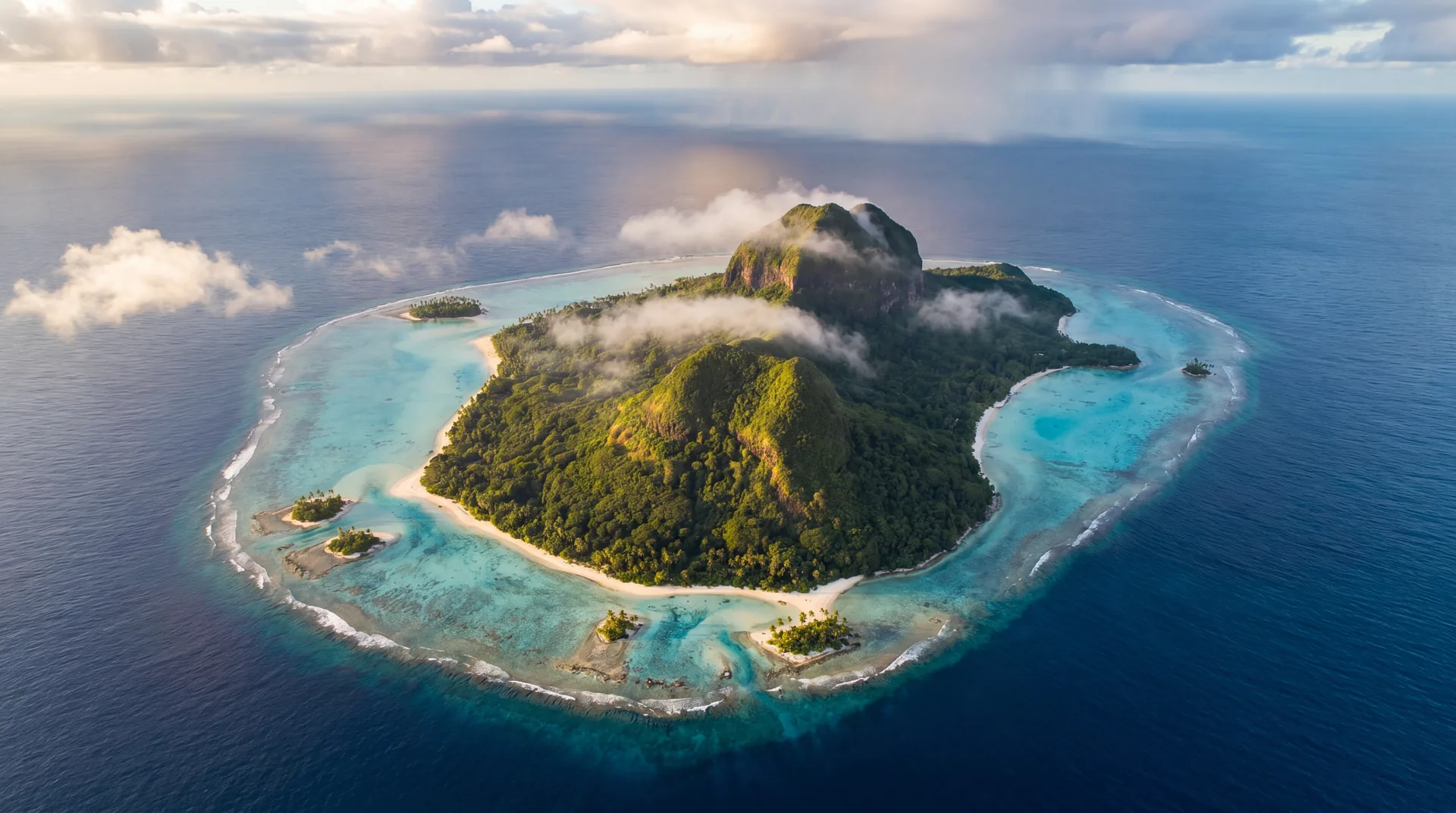 Centrefree Island, seen from the air